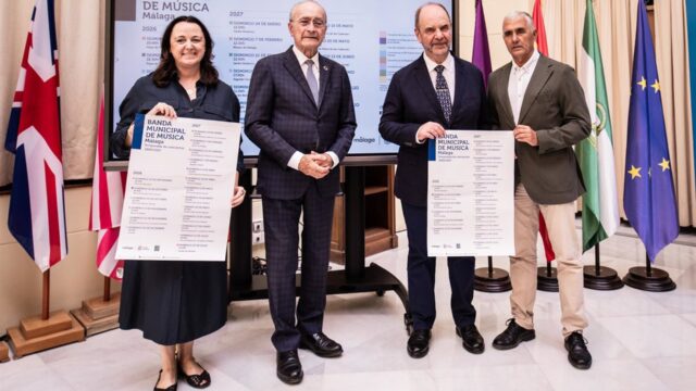 La Banda Municipal de Música ofrecerá 20 conciertos gratuitos en Málaga y ciclos para familias