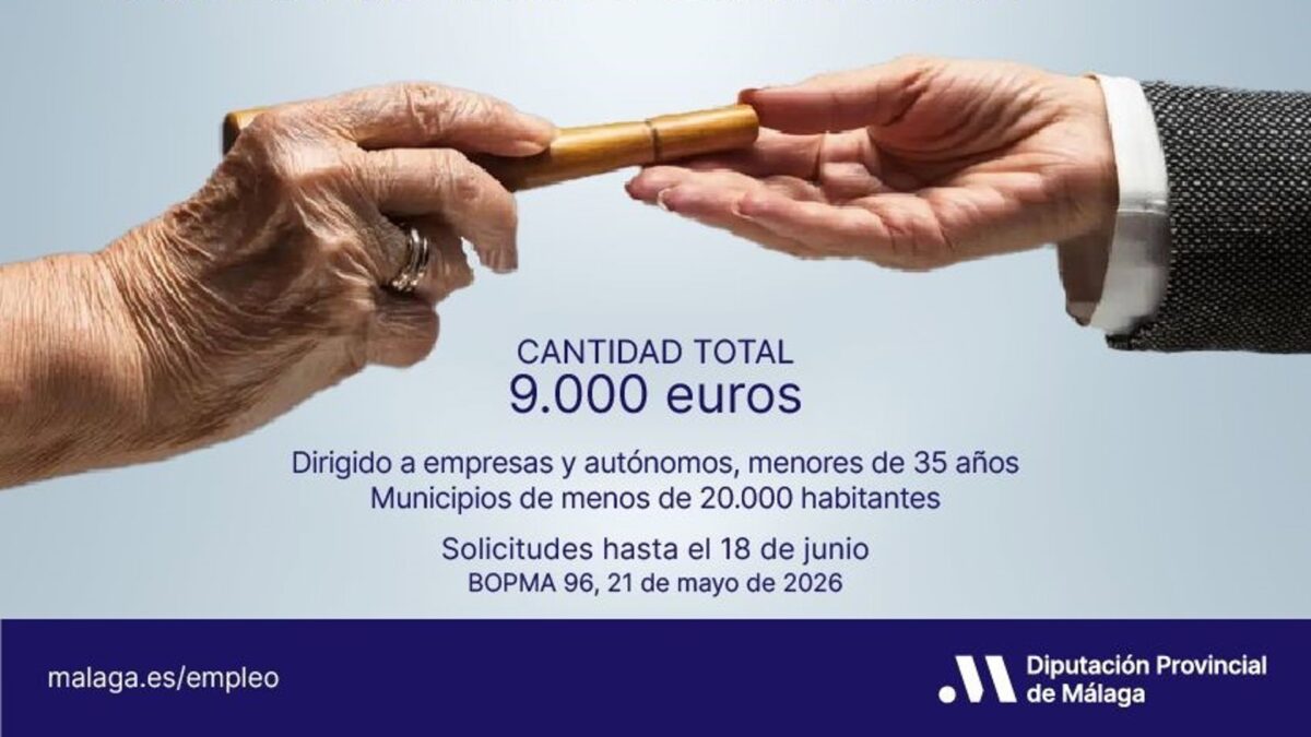 La Diputación convoca el III Premio al Emprendimiento de Personas Jóvenes a través del Relevo Generacional