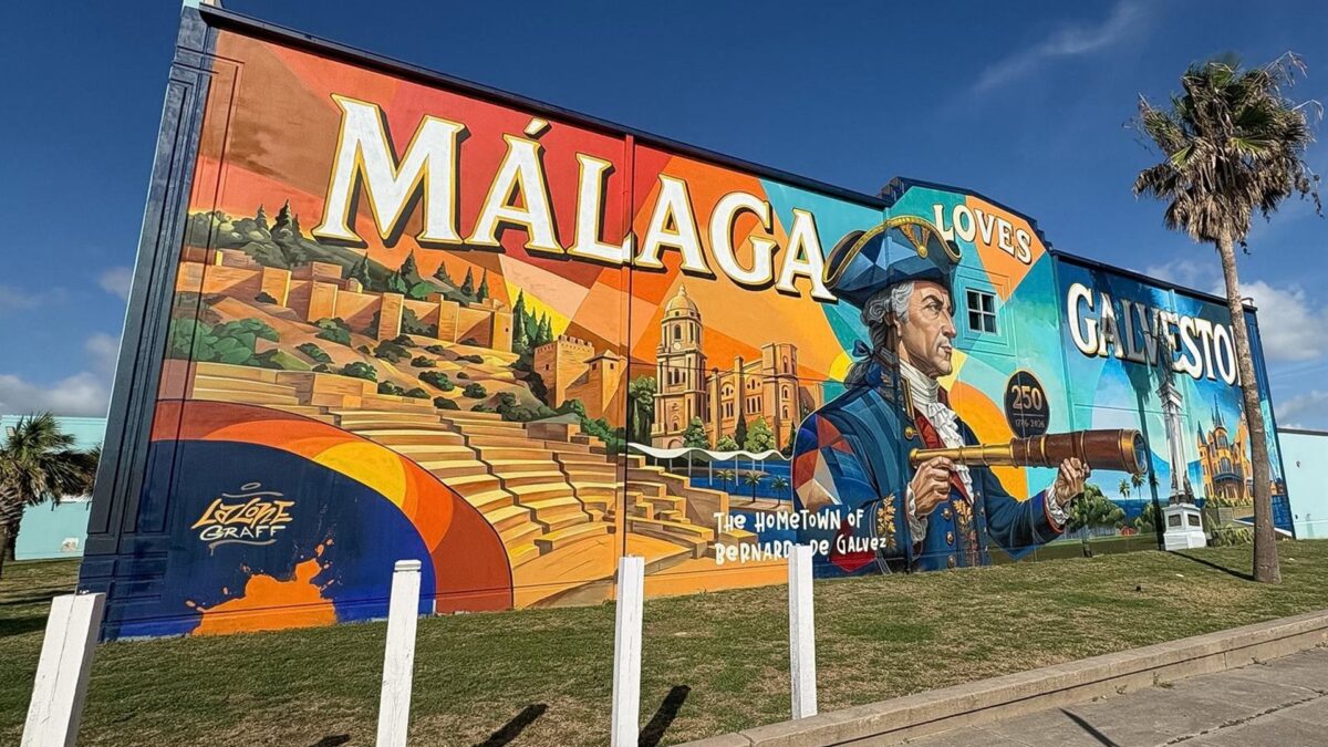 Málaga inaugura en EEUU un nuevo mural que refuerza el vínculo de la ciudad con Bernardo de Gálvez