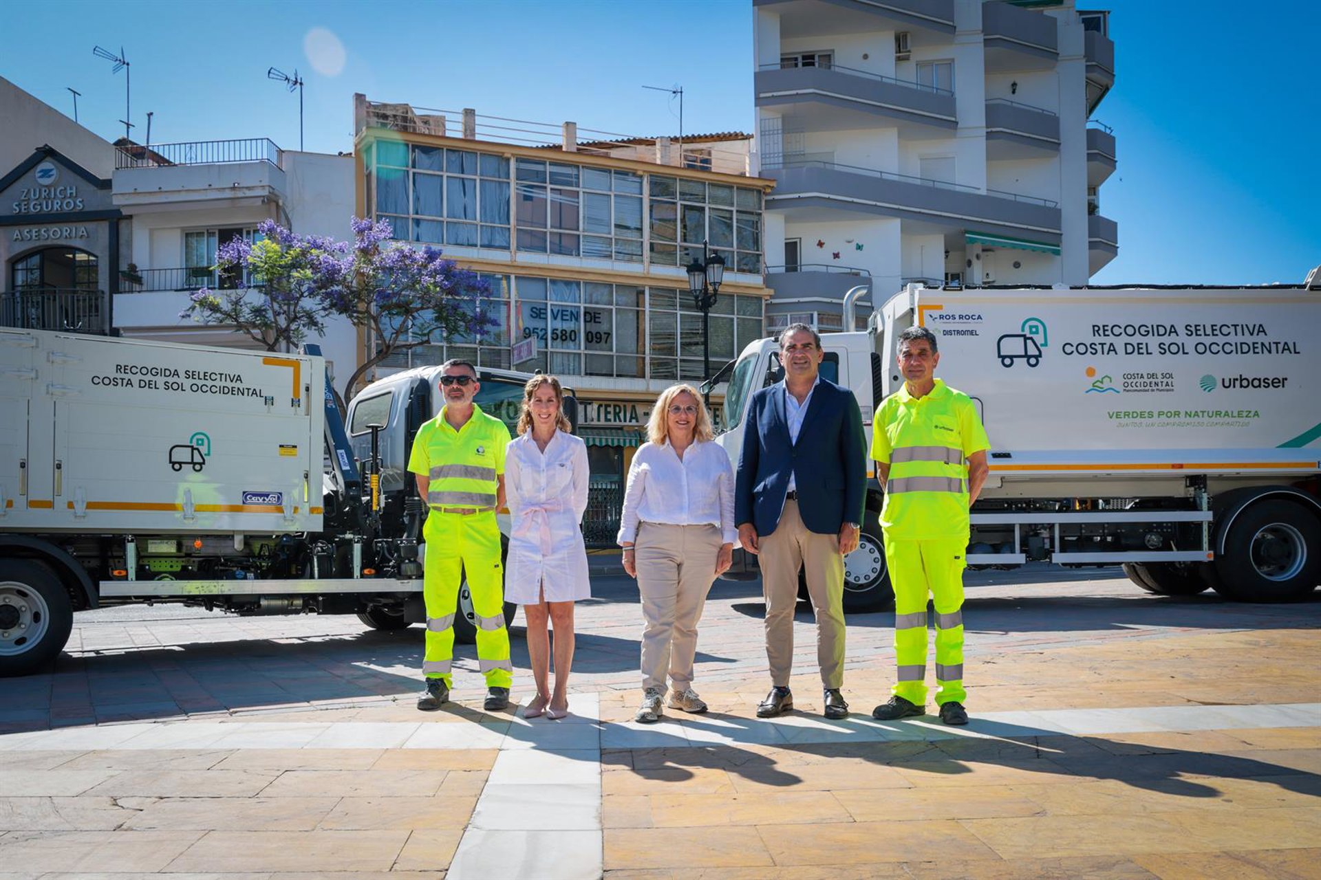 Mancomunidad y Urbaser presentan nuevos vehículos para reforzar el servicio de recogida de basura