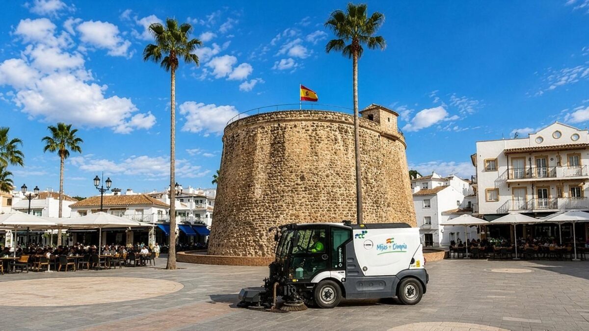 Mijas despliega un refuerzo especial de limpieza que incrementa un 20% los efectivos durante el verano