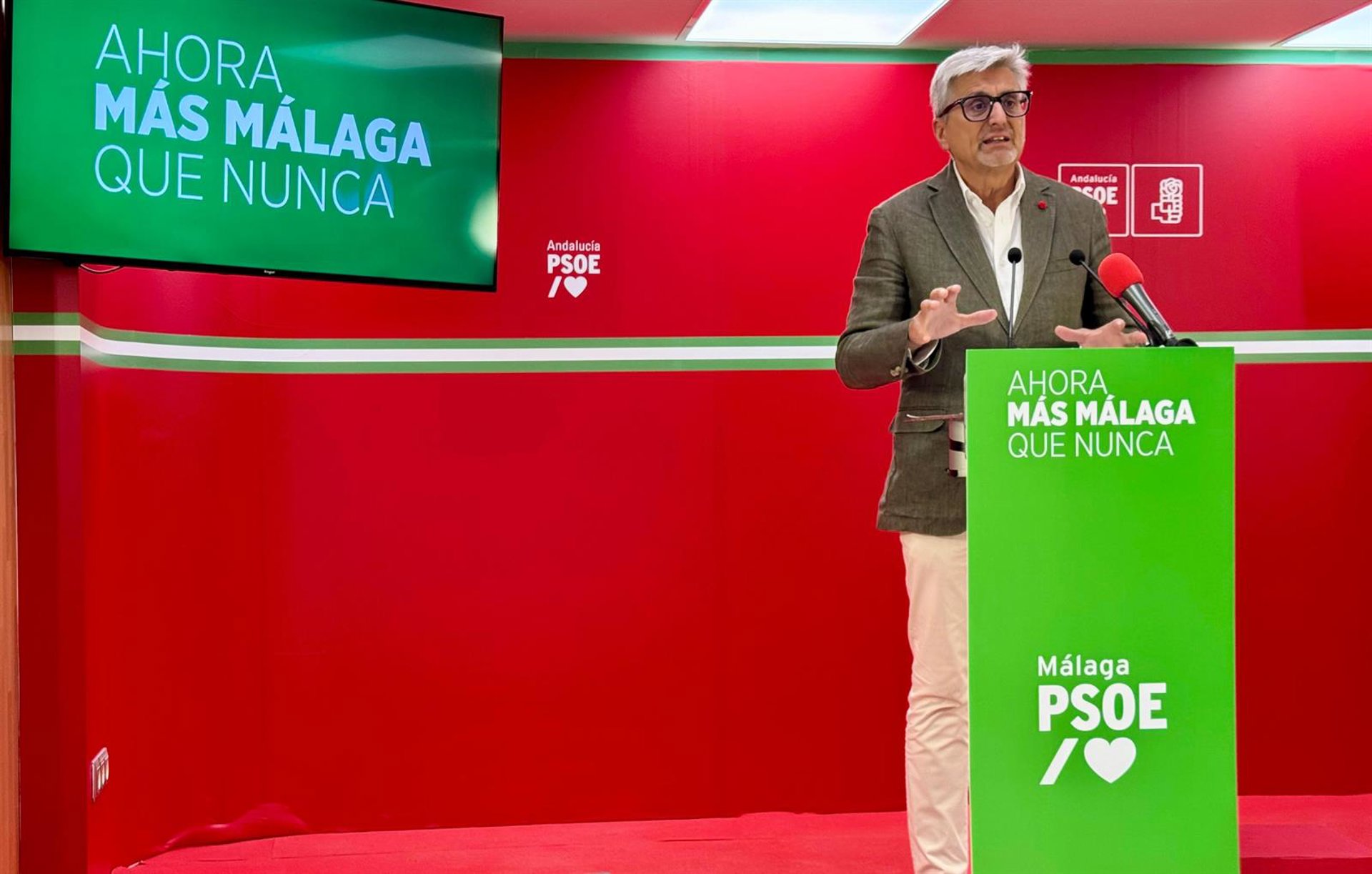 PSOE llevará mociones a ayuntamientos y Diputación para "defender intereses de Málaga frente al pacto PP-Vox"