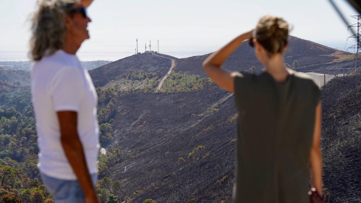 Plan Infoca contará con 22 medios aéreos este lunes contra el incendio en Benahavís