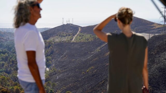 Plan Infoca contará con 22 medios aéreos este lunes contra el incendio en Benahavís