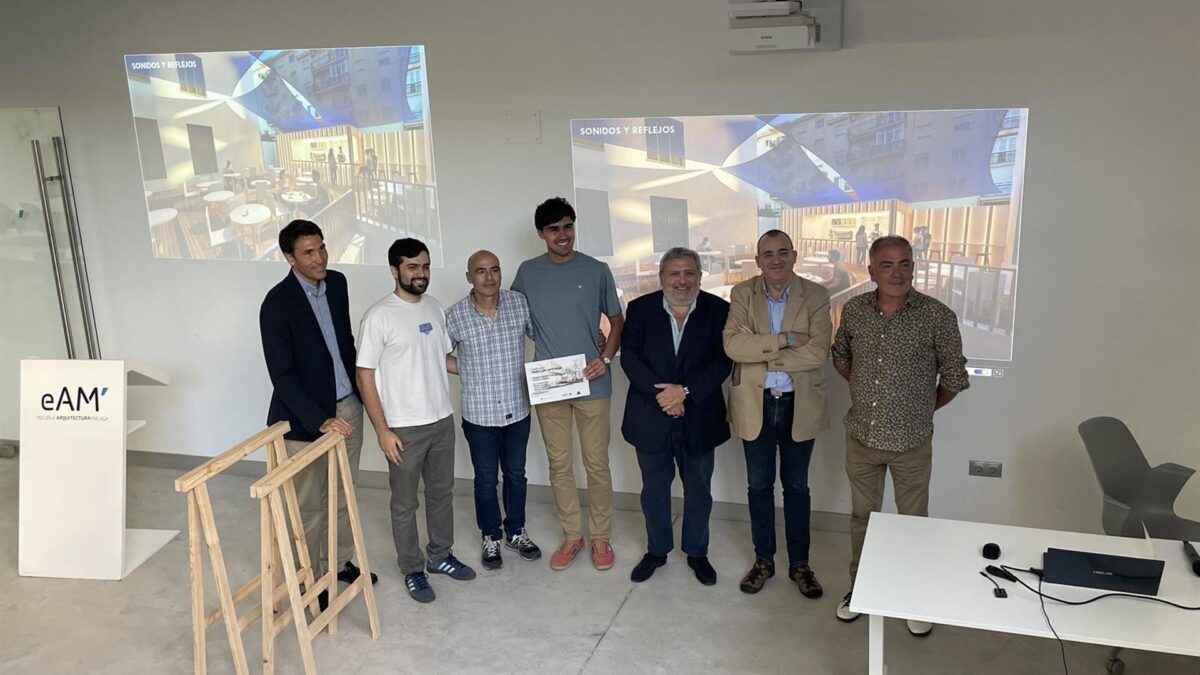 'Sonidos y Reflejos', la propuesta ganadora de la UMA para la cafetería del patio de Arquitectura y Bellas Artes