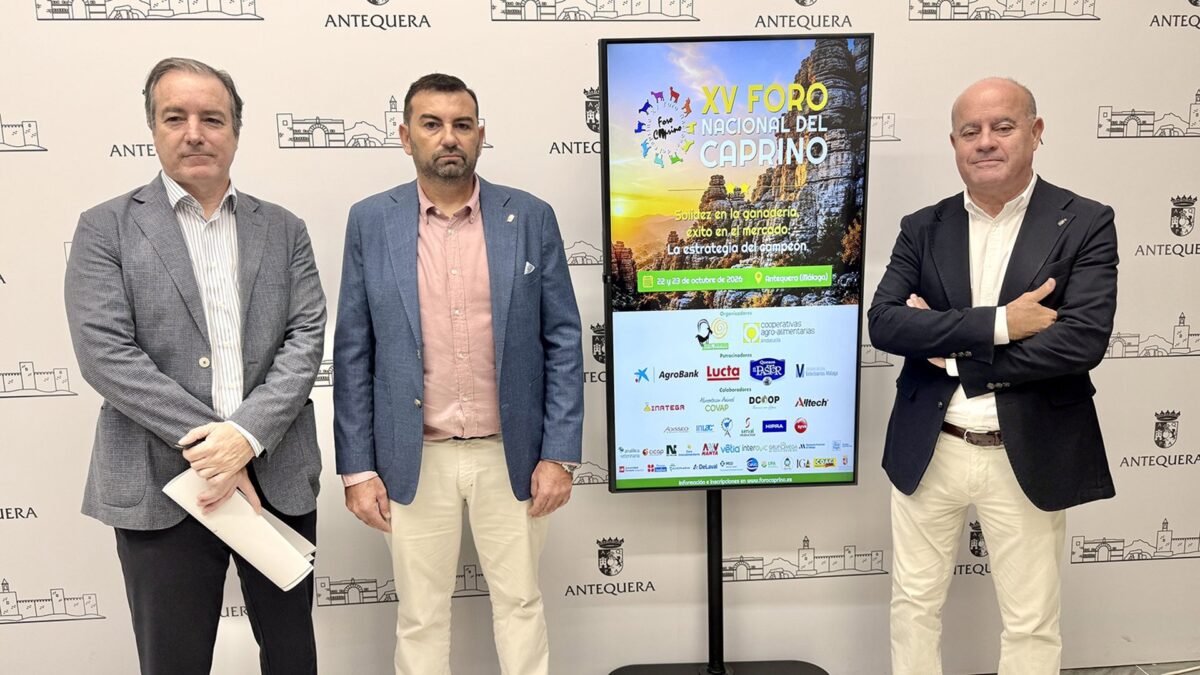 Antequera acogerá el Foro Nacional del Caprino bajo el lema 'Solidez en la ganadería, éxito en el mercado'
