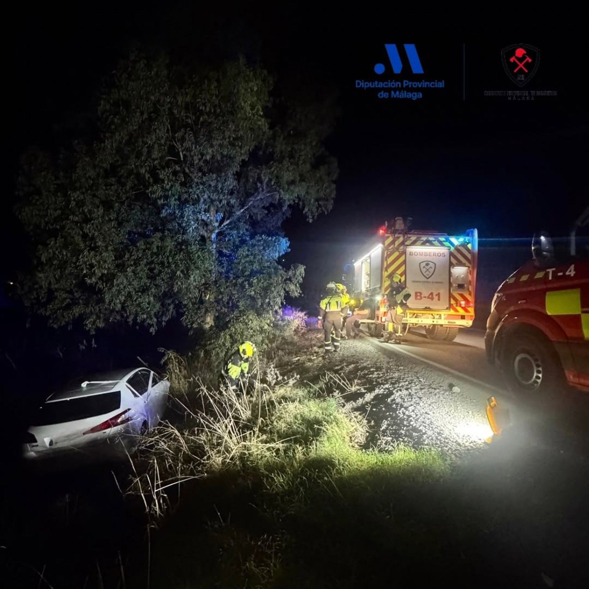 Atendido el conductor de un vehículo tras un accidente de tráfico en la A-366