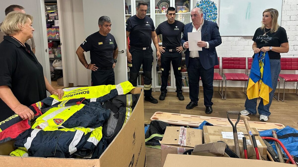Consorcio Provincial de Bomberos de la Diputación dona material operativo y de rescate a bomberos de Ucrania