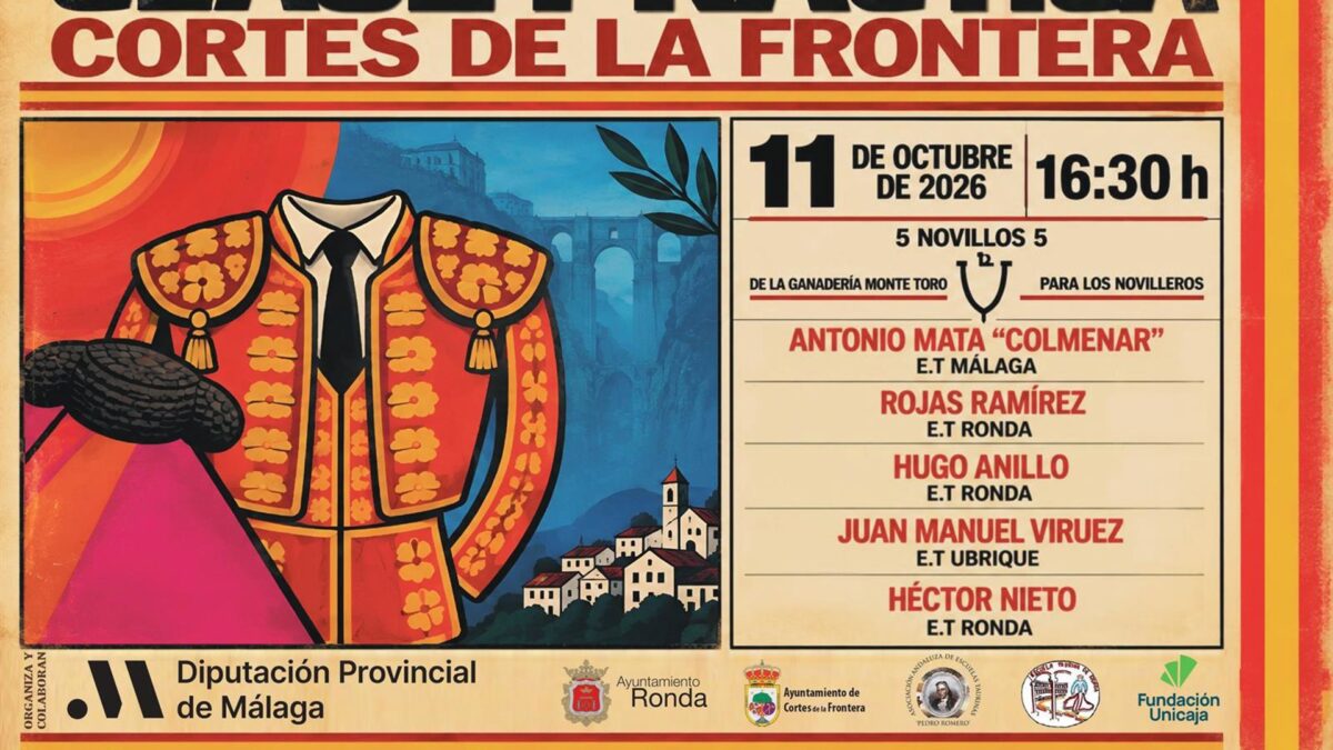 Cortes de la Frontera acoge una novillada en clase práctica con el apoyo de la Diputación