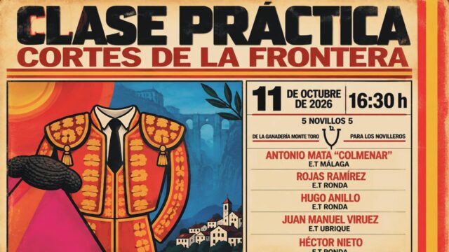 Cortes de la Frontera acoge una novillada en clase práctica con el apoyo de la Diputación