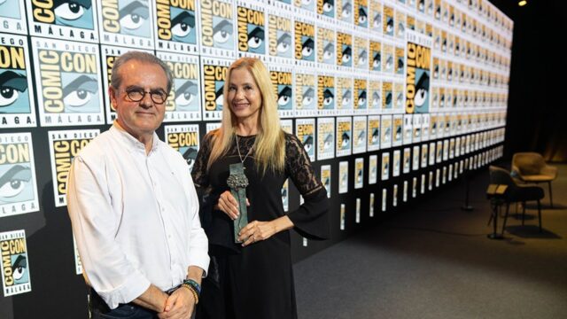 El Festival de Málaga entrega a Mira Sorvino una Biznaga de Honor en el marco de San Diego Comic Con