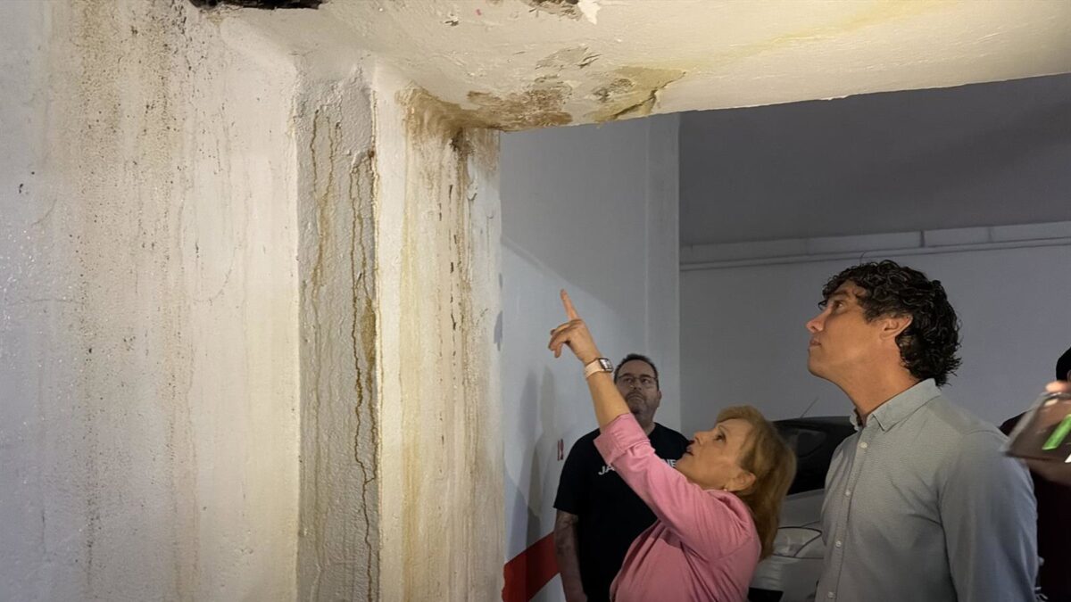 El PSOE exige una "solución urgente" ante el aumento de la fuga de agua en dos edificios de avenida de Andalucía