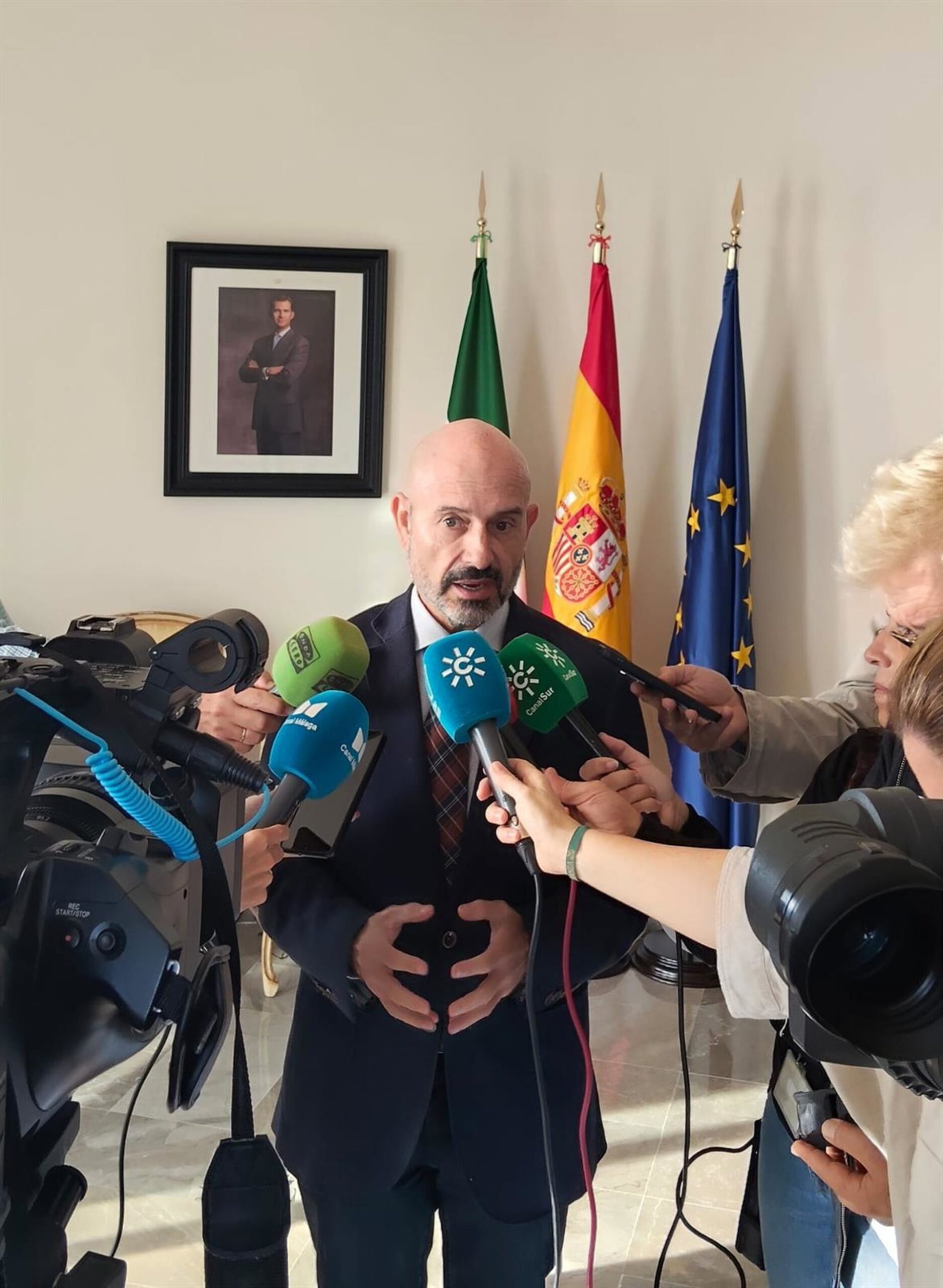 El subdelegado mantiene que la provincia de Málaga es "muy segura" pese a la complejidad