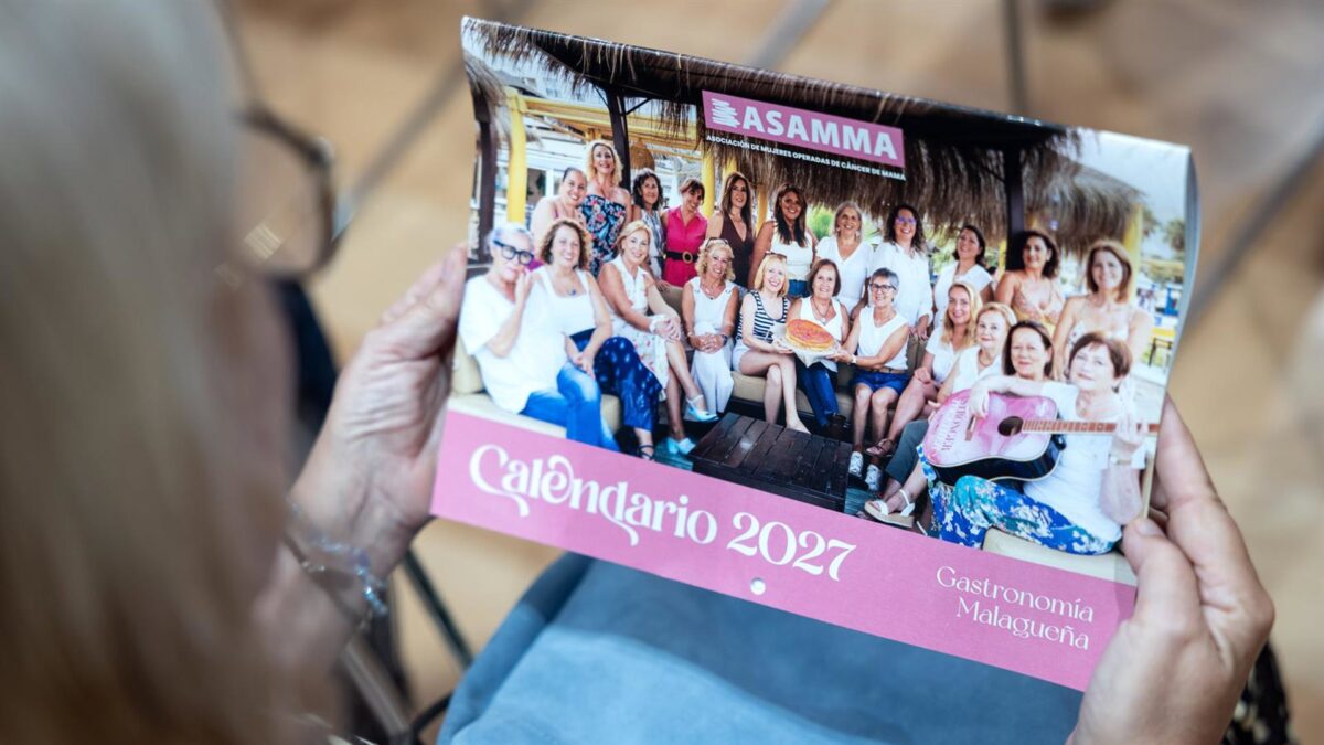 La Diputación colabora con Asamma en su calendario solidario, dedicado en 2027 a la gastronomía malagueña
