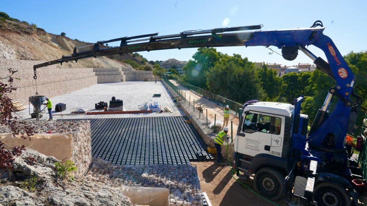 Las obras de la primera fase de la 'Montaña del Deporte' de Fuengirola encaran su recta final