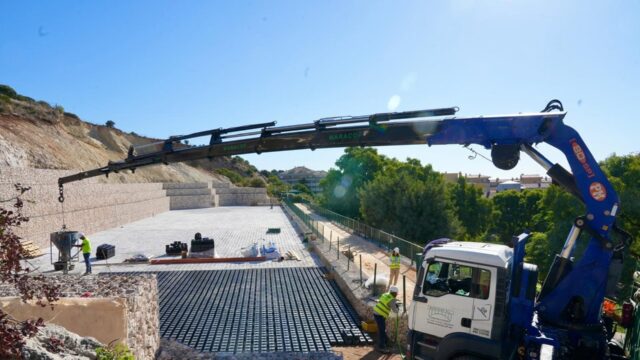 Las obras de la primera fase de la 'Montaña del Deporte' de Fuengirola encaran su recta final