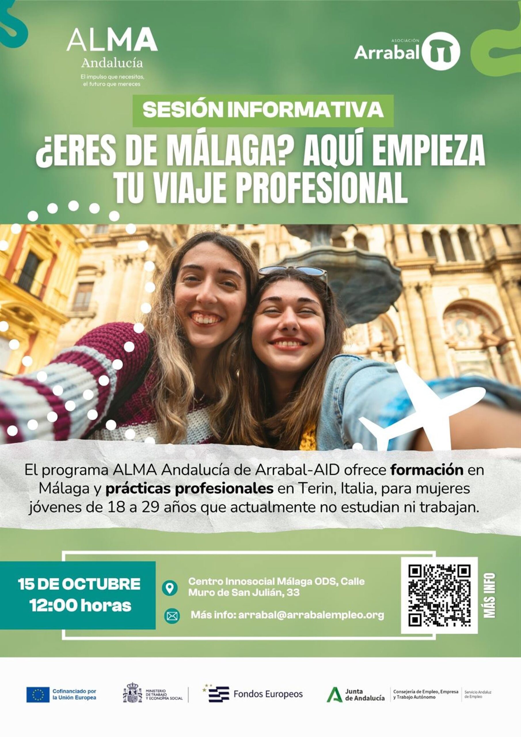 Una veintena de jóvenes comenzarán este otoño el programa 'Alma-Andalucía Mujeres'